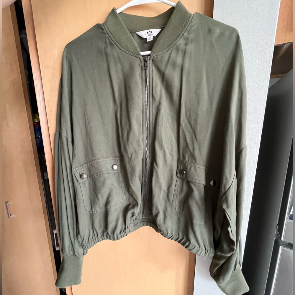 Jack by BB Dakota Lightweight Green Jacket. Size M.